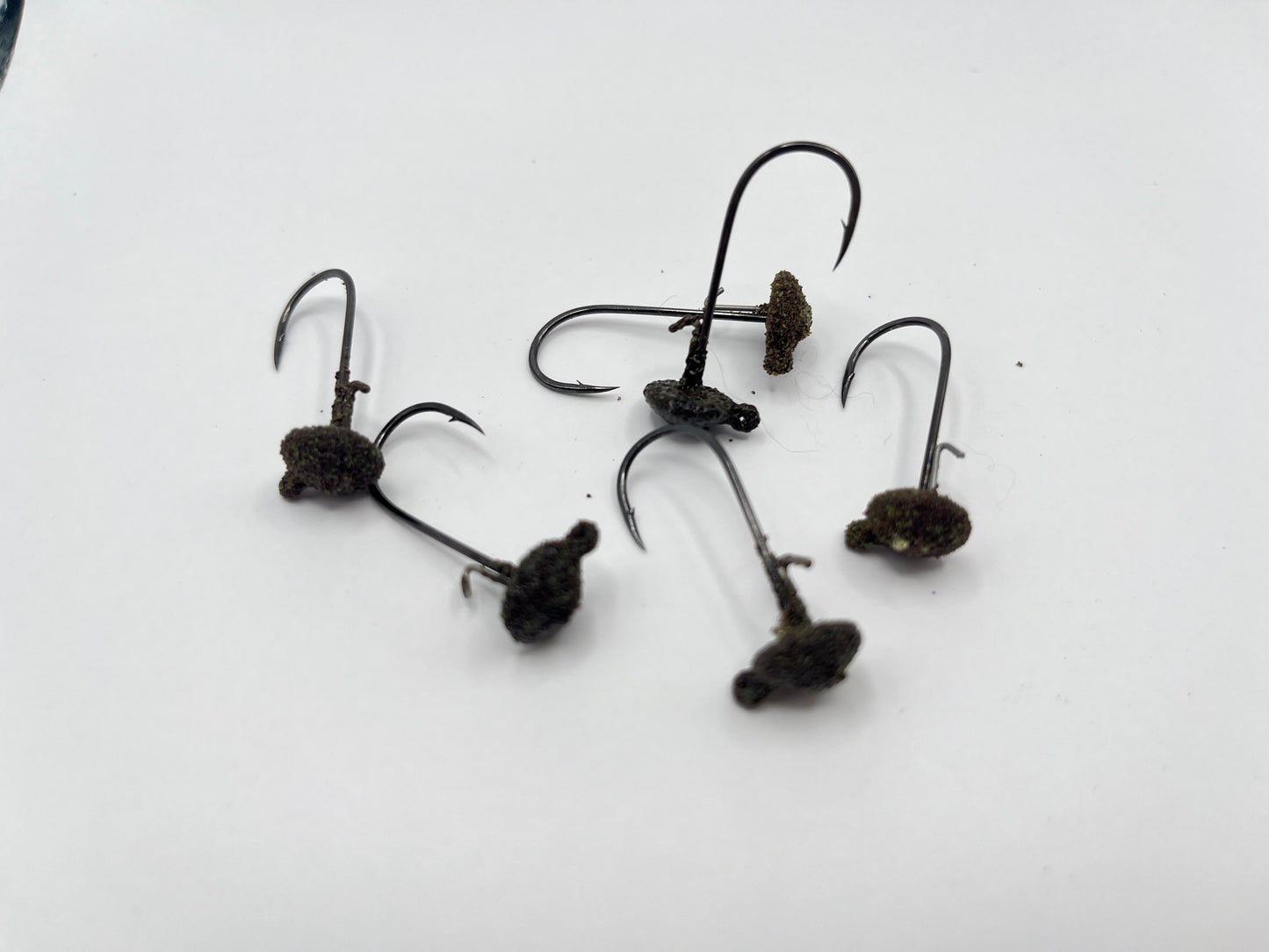 5 count. Handmade 1/16th oz. Mushroom style jig heads